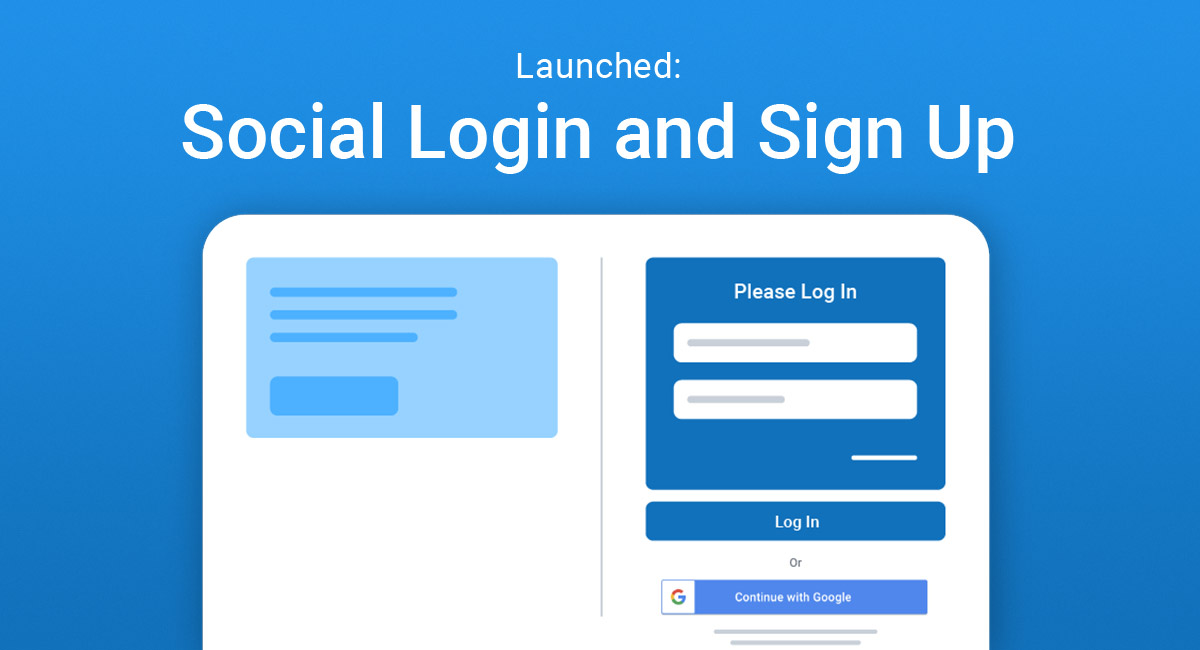 Social Login and Sign Up