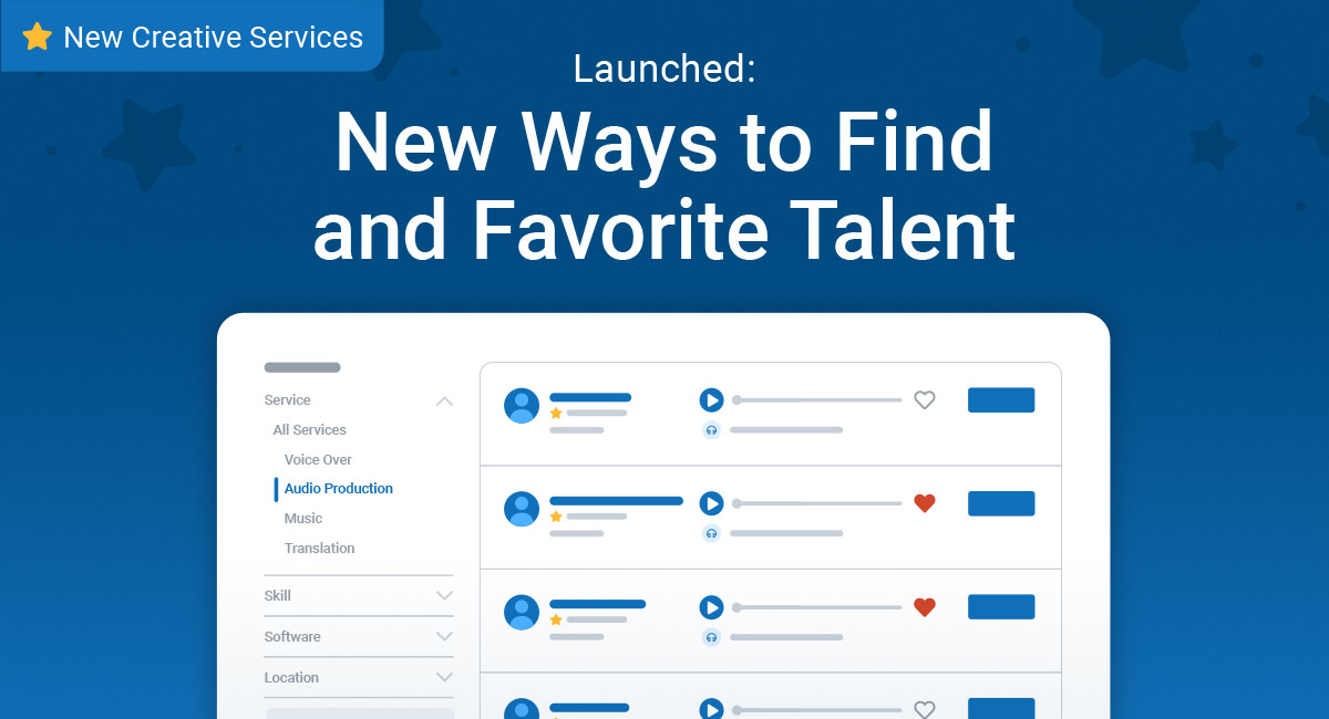 New Ways to Find and Favorite Talent
