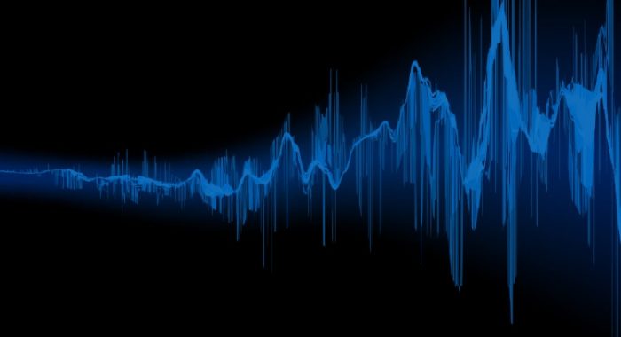 Sound waves representing an explanation of how to change the sample rate of your audio.