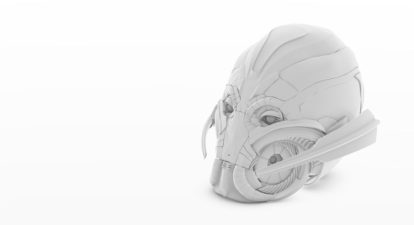 A 3-D illustration of the Marvel character, Ultron