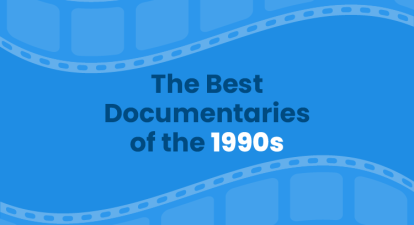 An animated image that says 'The Best Documentaries of the 1990s'