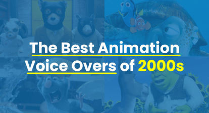 An animated image that says 'The Best Animation Voice Overs of the 2000s'