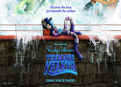 Poster for Ruby Gillman, Teenage Kraken animated movie.