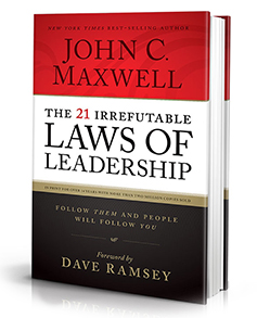 Book Cover for the 21 Irrefutable Laws of Leadership