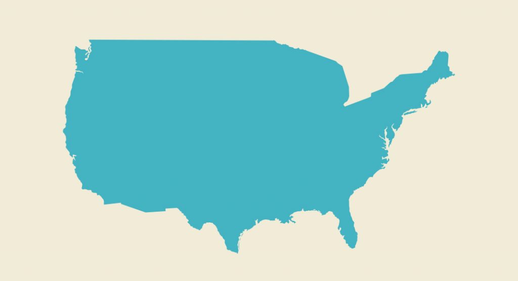 illustration of the united states of america