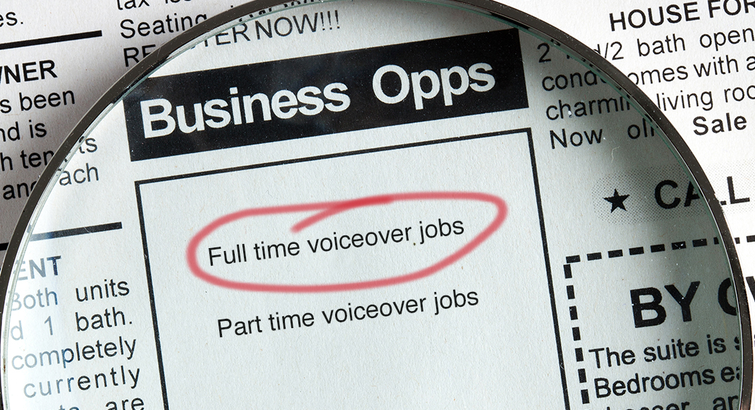 Full Time Voice Over Jobs