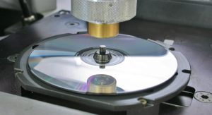 A compact disc being created
