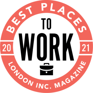 London Inc Magazine Best Places to Work 2021 Award Logo.