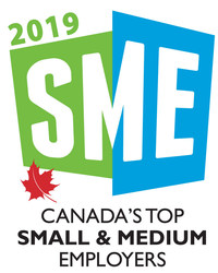 Mediacorp Canada Inc - Canada's Top Small & Medium Employers Award Logo.