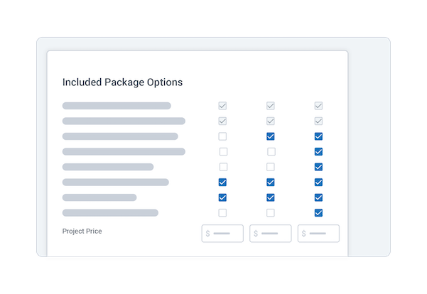 Included Package Options